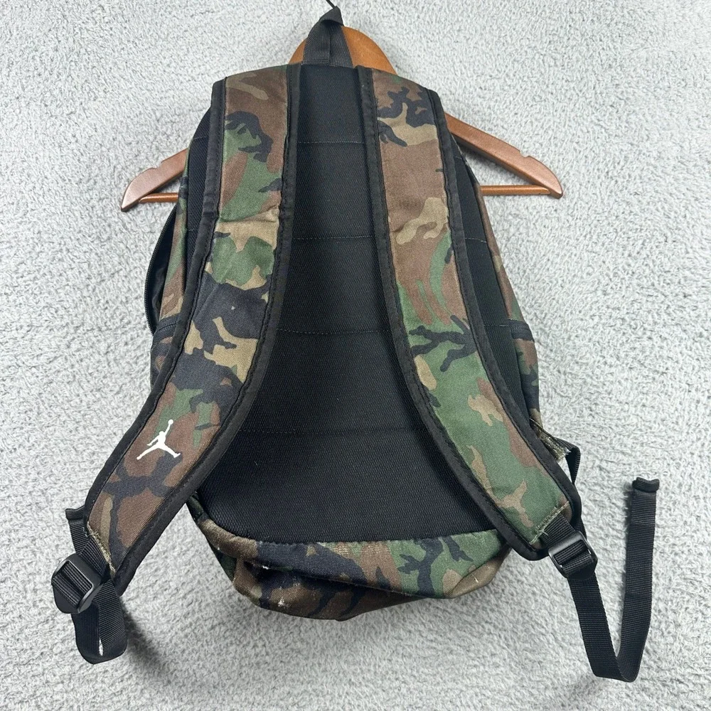 Jordan Jumpman Camo Backpack‎ Large Green Brown Red Woodland Camouflage Bag